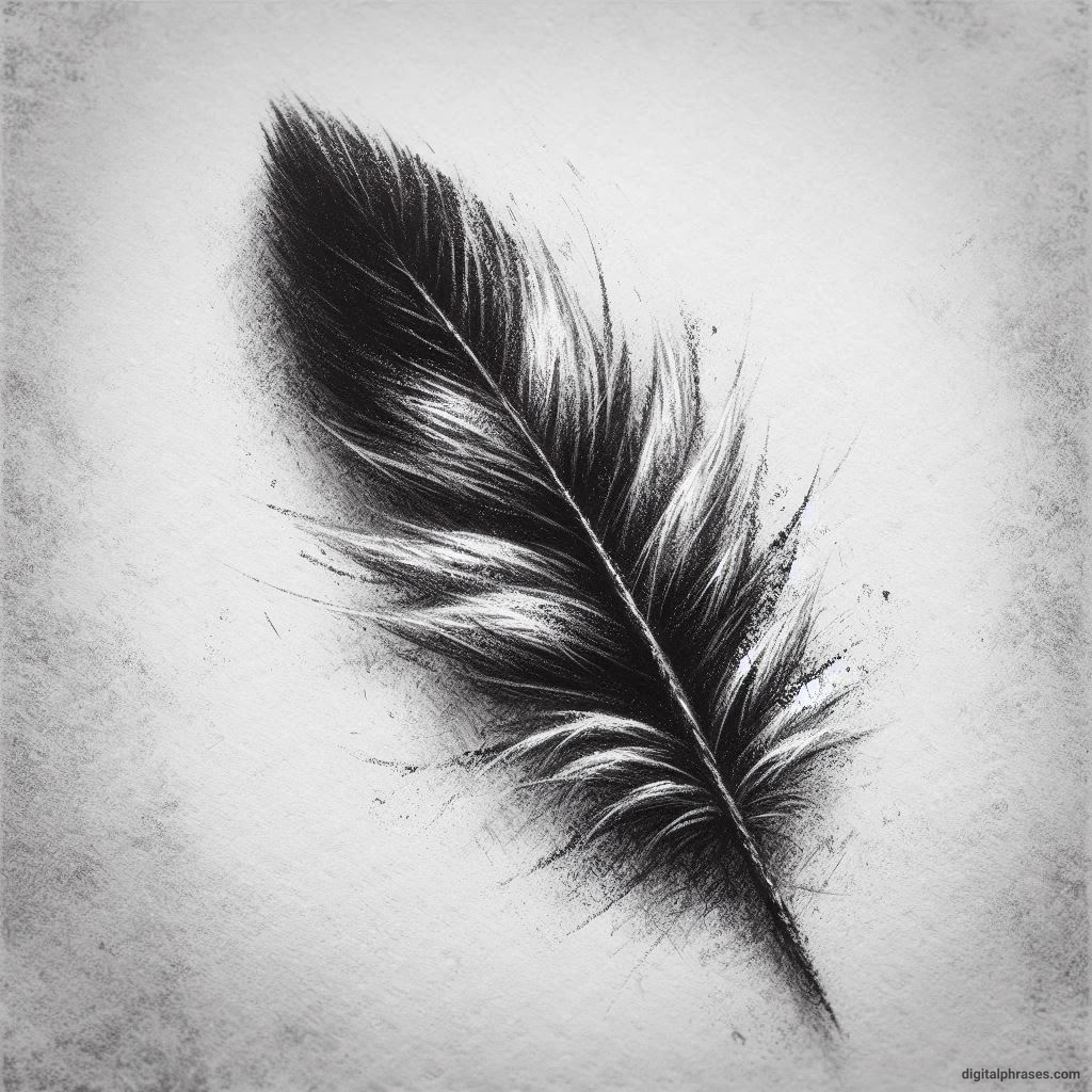 48 Feather Texture Drawing Ideas