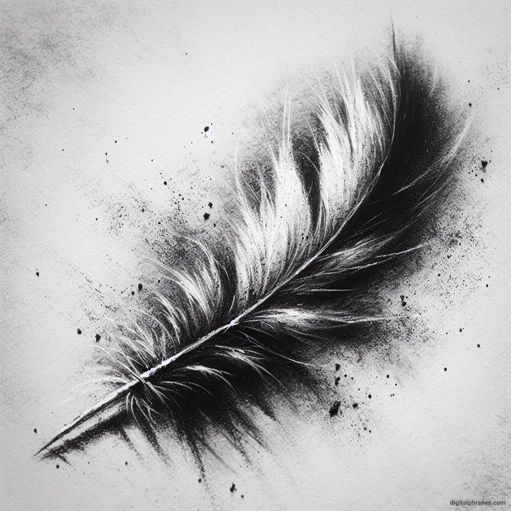 48 Feather Texture Drawing Ideas