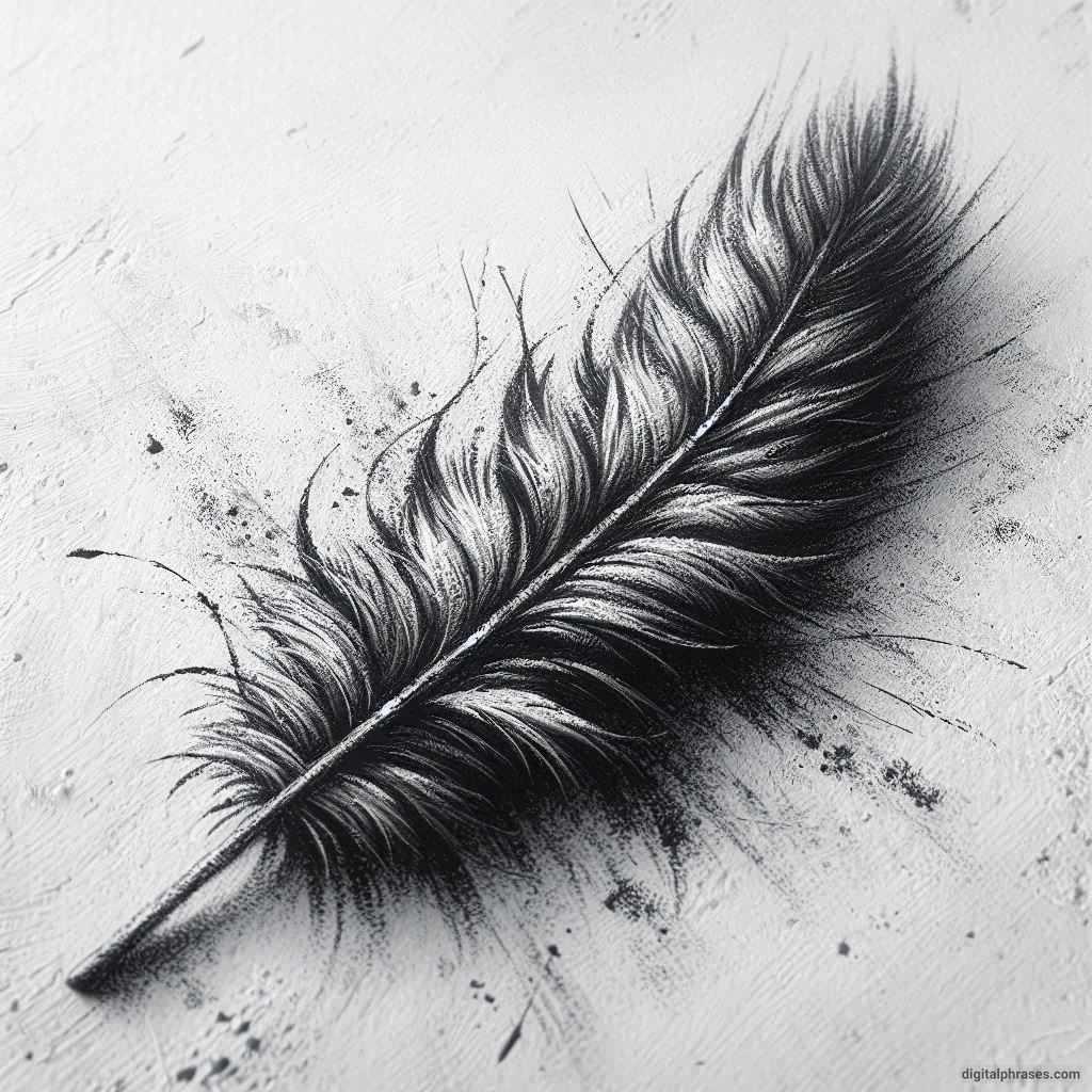 48 Feather Texture Drawing Ideas