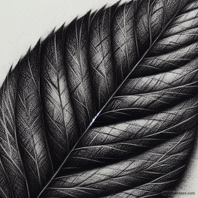 60 Leaf Texture Drawing Ideas