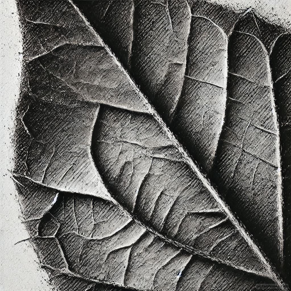 60 Leaf Texture Drawing Ideas