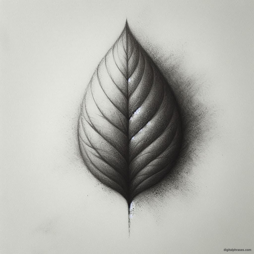 60 Leaf Texture Drawing Ideas