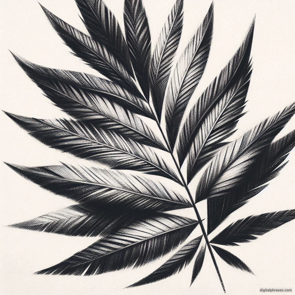 60 Leaf Texture Drawing Ideas