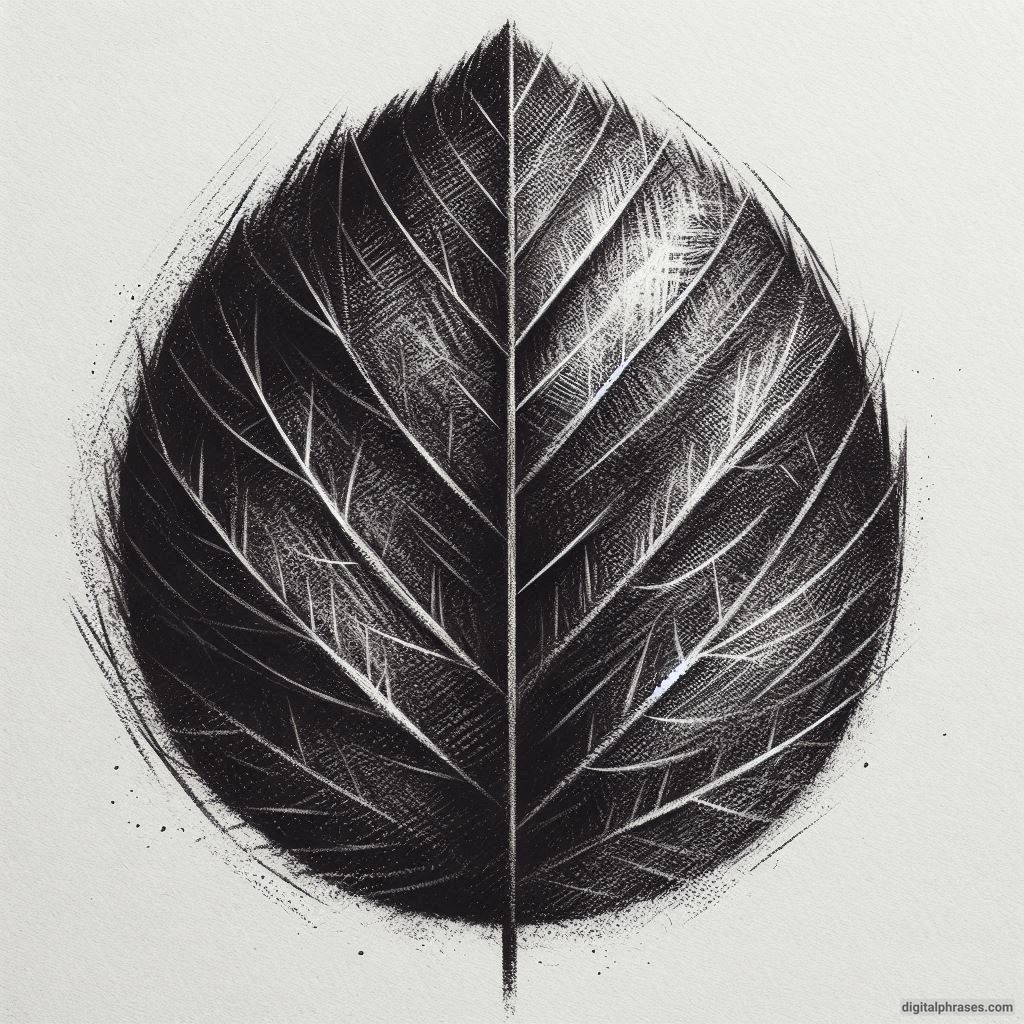 60 Leaf Texture Drawing Ideas