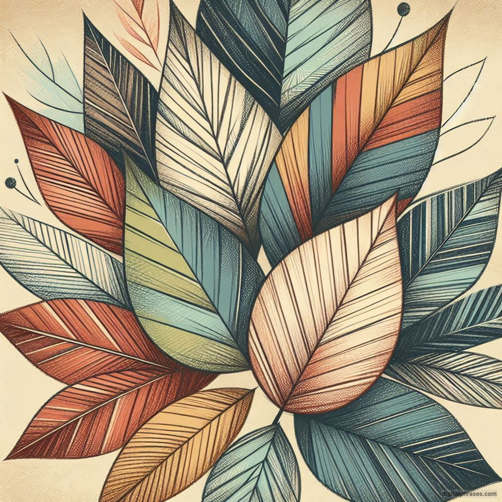 60 Leaf Texture Drawing Ideas