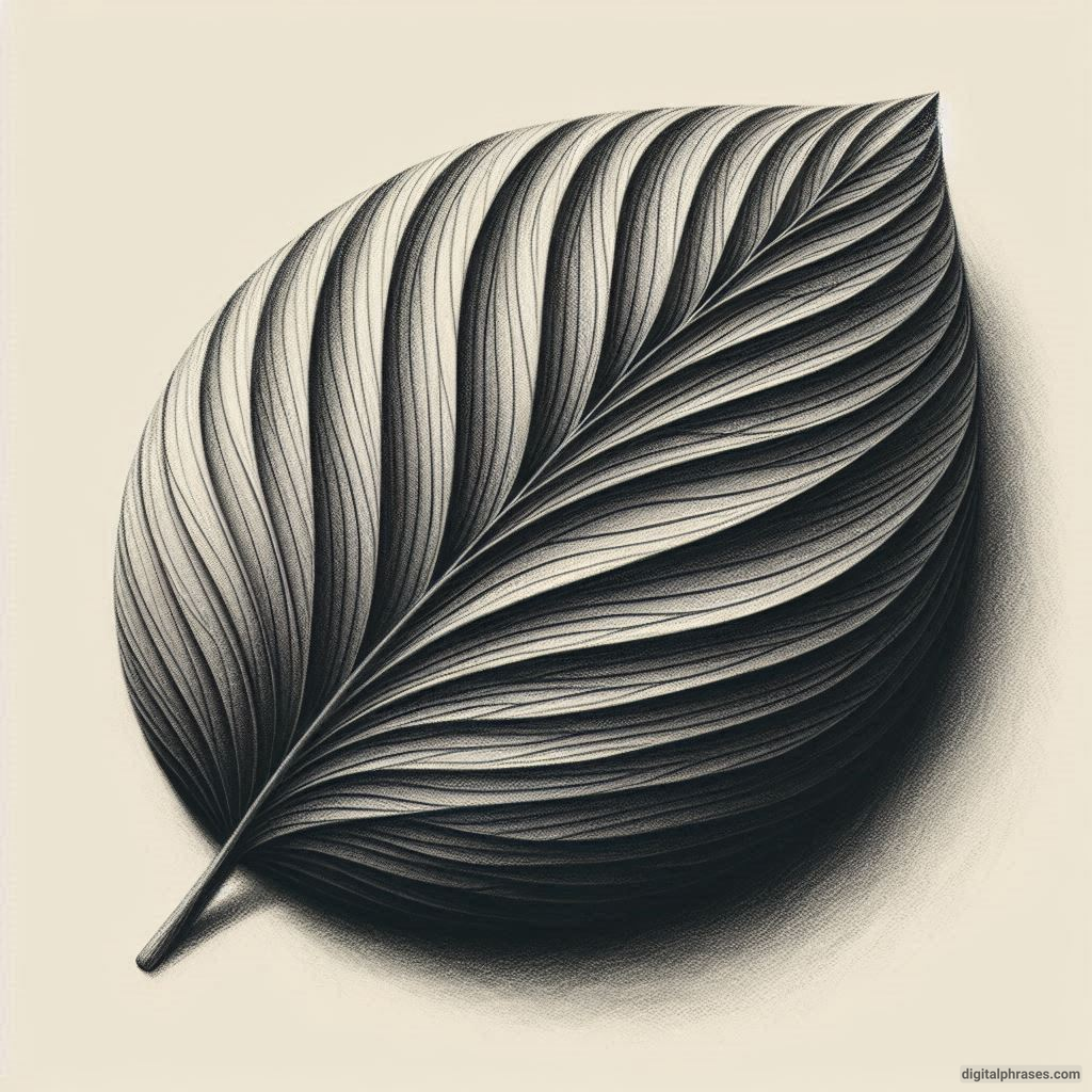 60 Leaf Texture Drawing Ideas