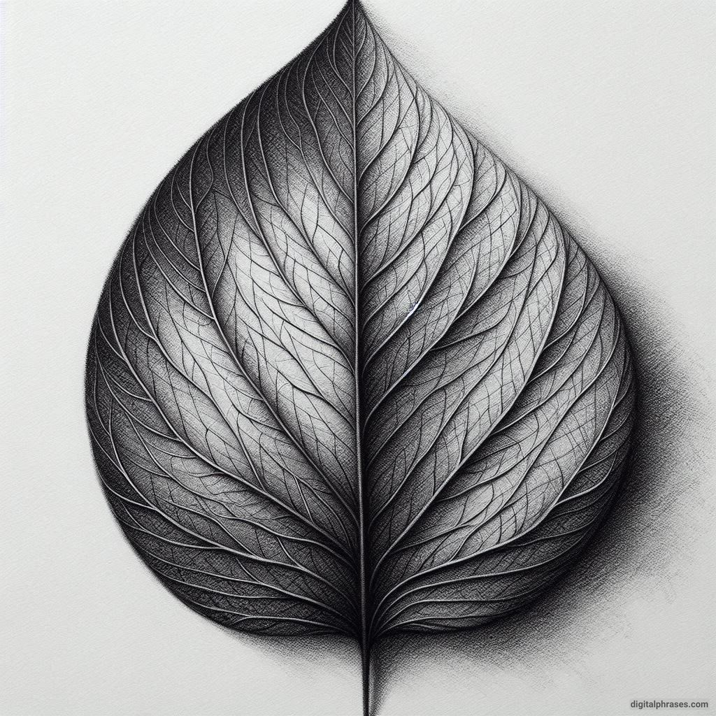 60 Leaf Texture Drawing Ideas