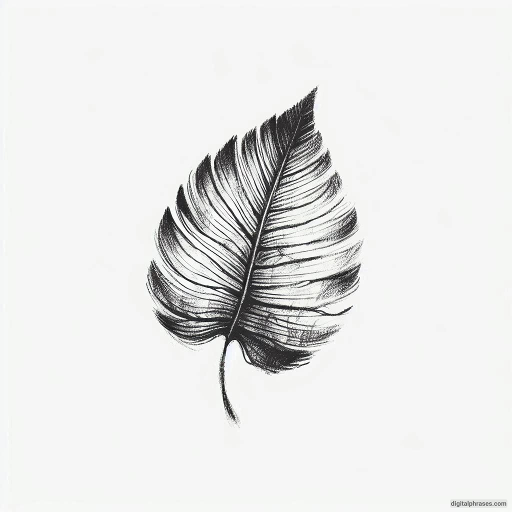 60 Leaf Texture Drawing Ideas