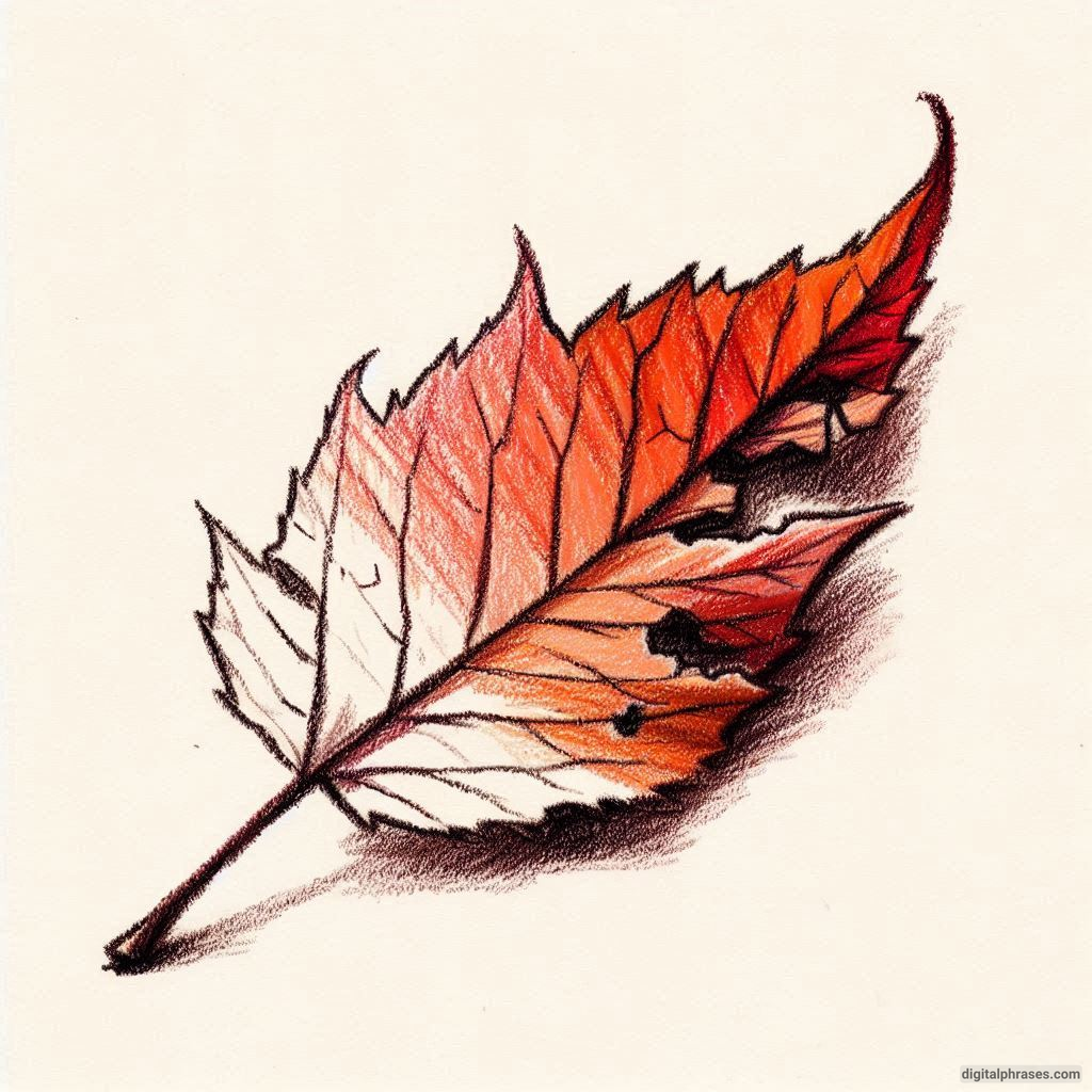 60 Leaf Texture Drawing Ideas