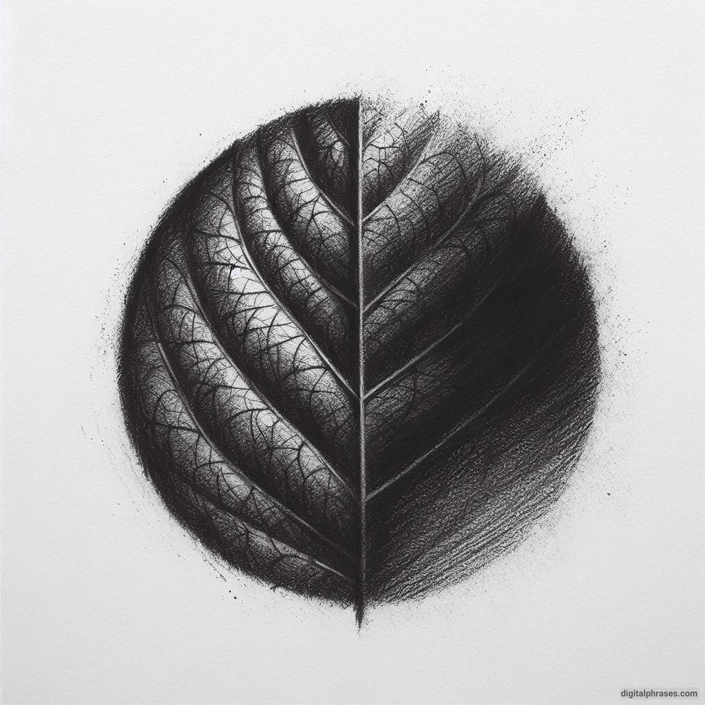 60 Leaf Texture Drawing Ideas