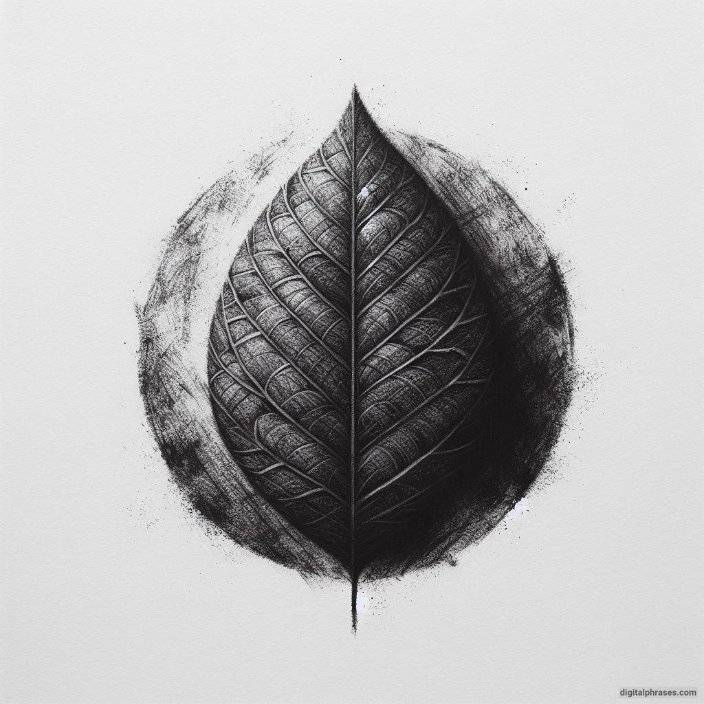 60 Leaf Texture Drawing Ideas