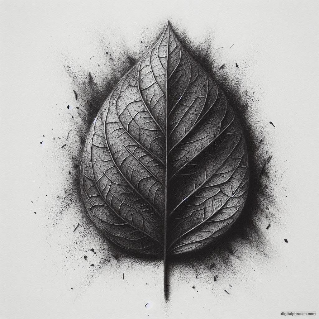 60 Leaf Texture Drawing Ideas