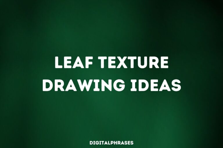 60 Leaf Texture Drawing Ideas