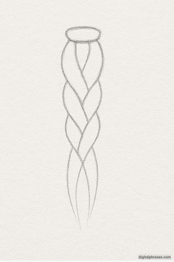 How To Draw a Braid How To Draw a Braid