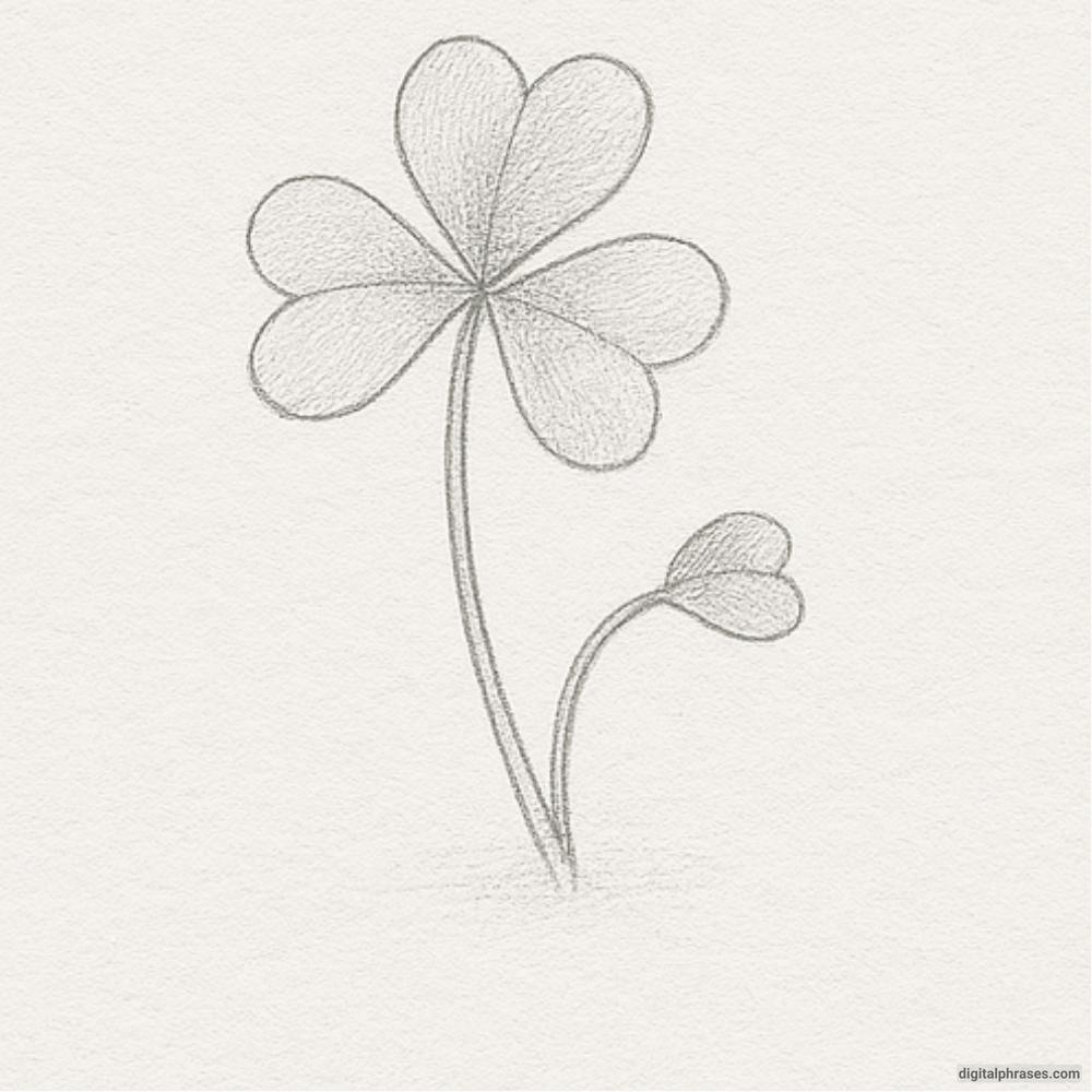 How To Draw a Clover Plant How To Draw a Clover Plant