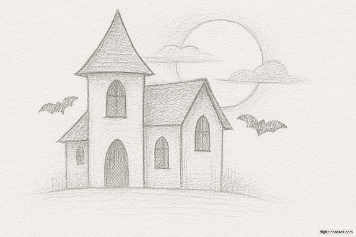 How To Draw a Haunted House How To Draw a Haunted House
