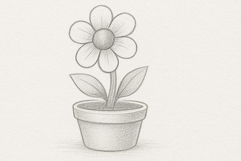 How To Draw a Flower