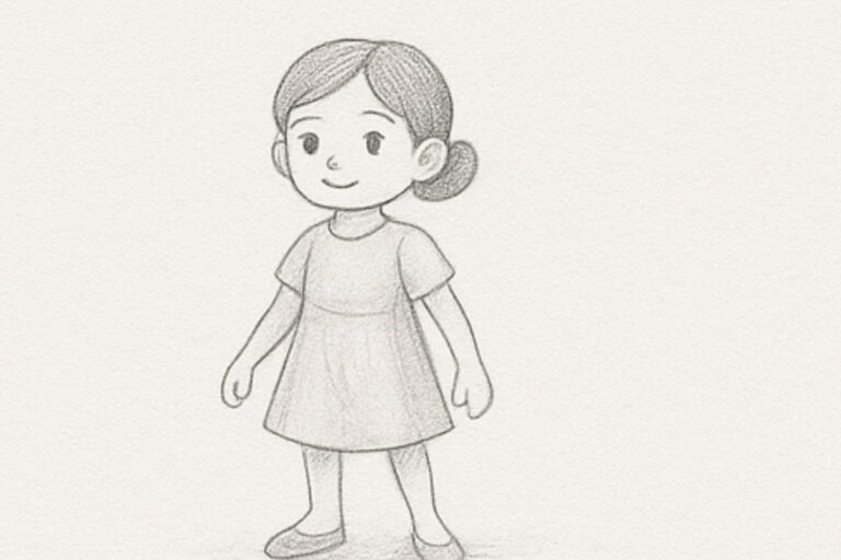How To Draw a Young Girl