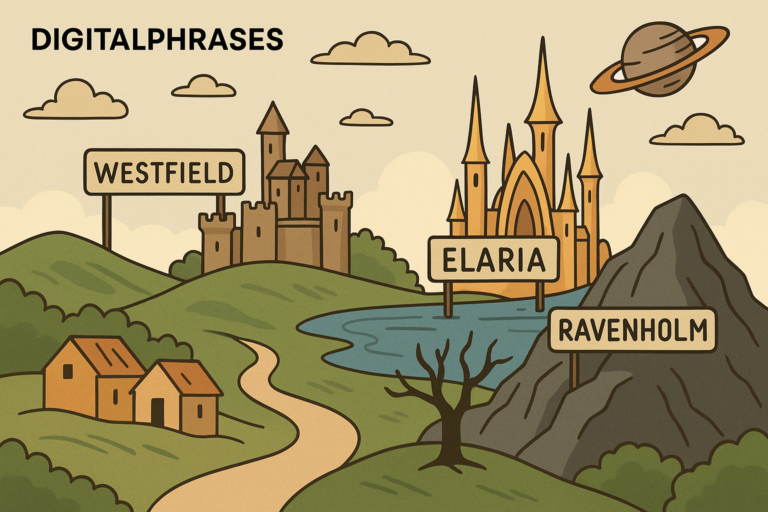 How to Create Evocative Place Names and Terms in Your Story