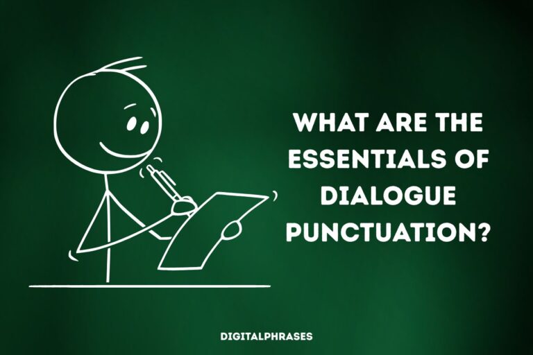 What Are the Essentials of Dialogue Punctuation?