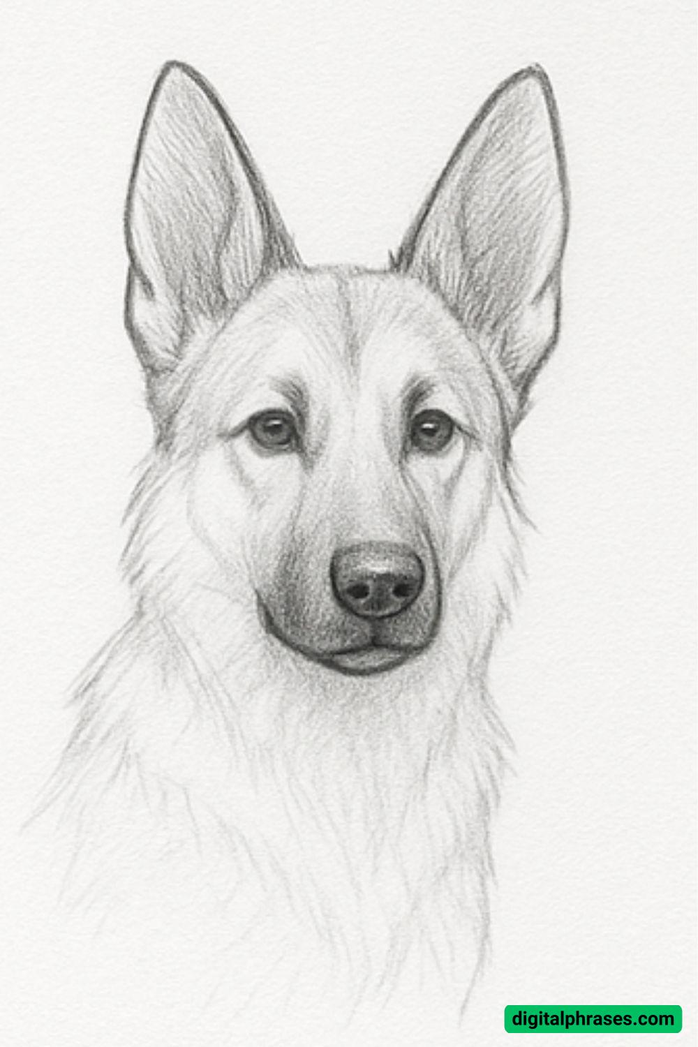How to Draw a German Shepherd – Step-by-Step Guide