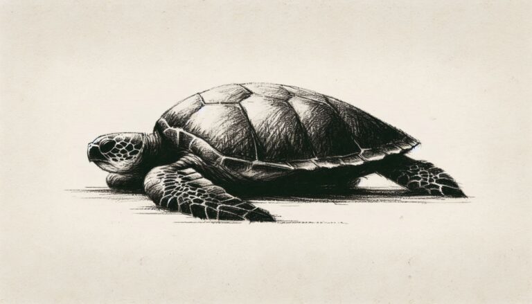 25 Sea Turtle Drawing Ideas (Simple, Easy, Cartoon, Sea Turtle Shells, Head and Face)