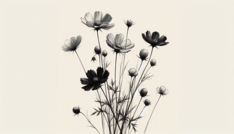 24 WildFlower Drawing Ideas (Simple, Easy, Bouquet, Field, Wreath, Meadow and Wildflower Garden)