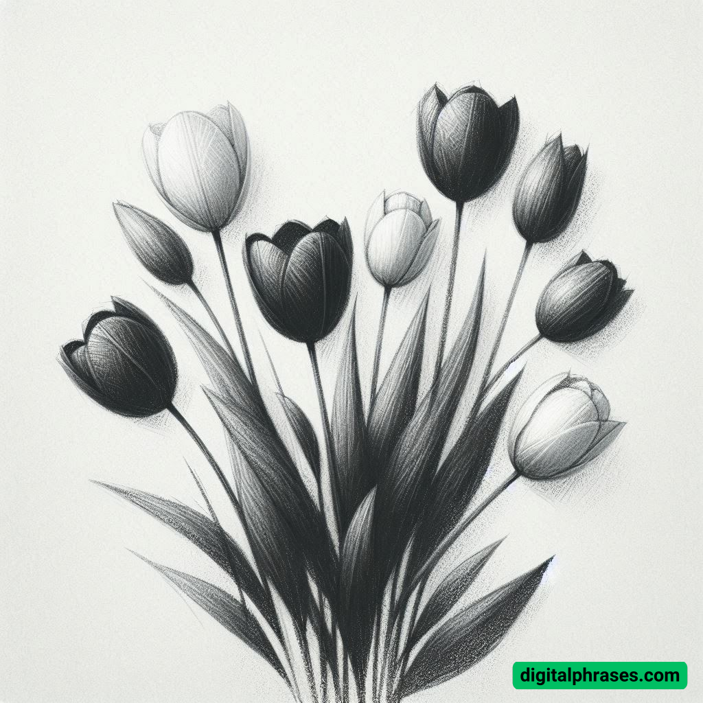 24 Tulip Drawing Ideas (For Kids and Adults, Bouquet, Garden and Cartoons) 24 Tulip Drawing Ideas (For Kids and Adults, Bouquet, Garden and Cartoons)