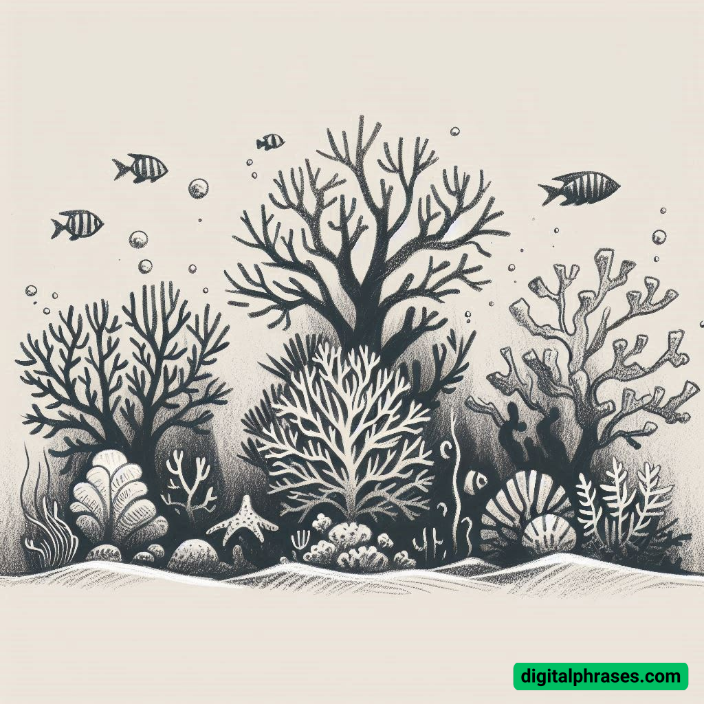 21 Coral Reef Drawings (Simple, Realistic and Cartoons) 21 Coral Reef Drawings (Simple, Realistic and Cartoons)