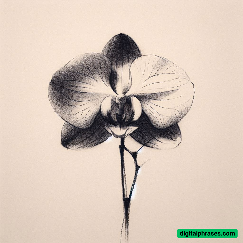 18 Orchid Drawing Ideas 18 Orchid Drawing Ideas