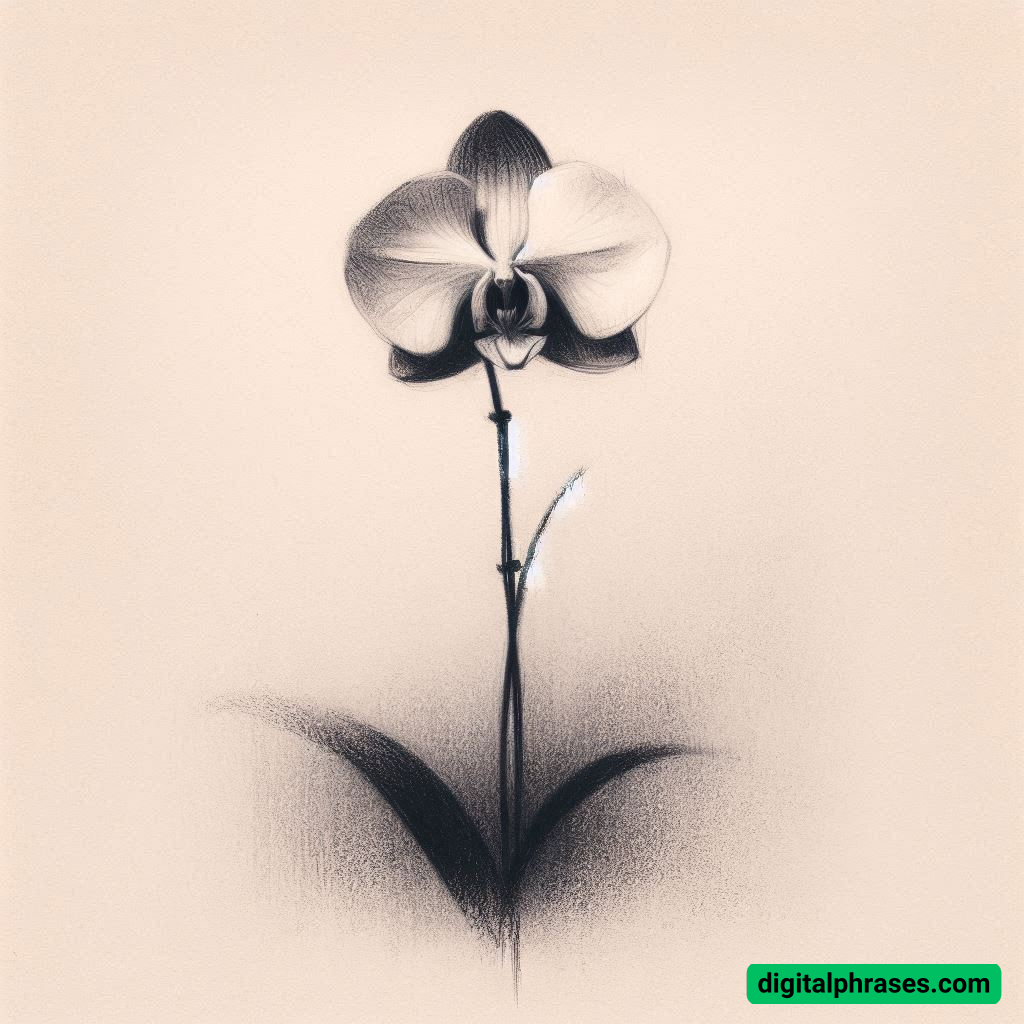 18 Orchid Drawing Ideas 18 Orchid Drawing Ideas
