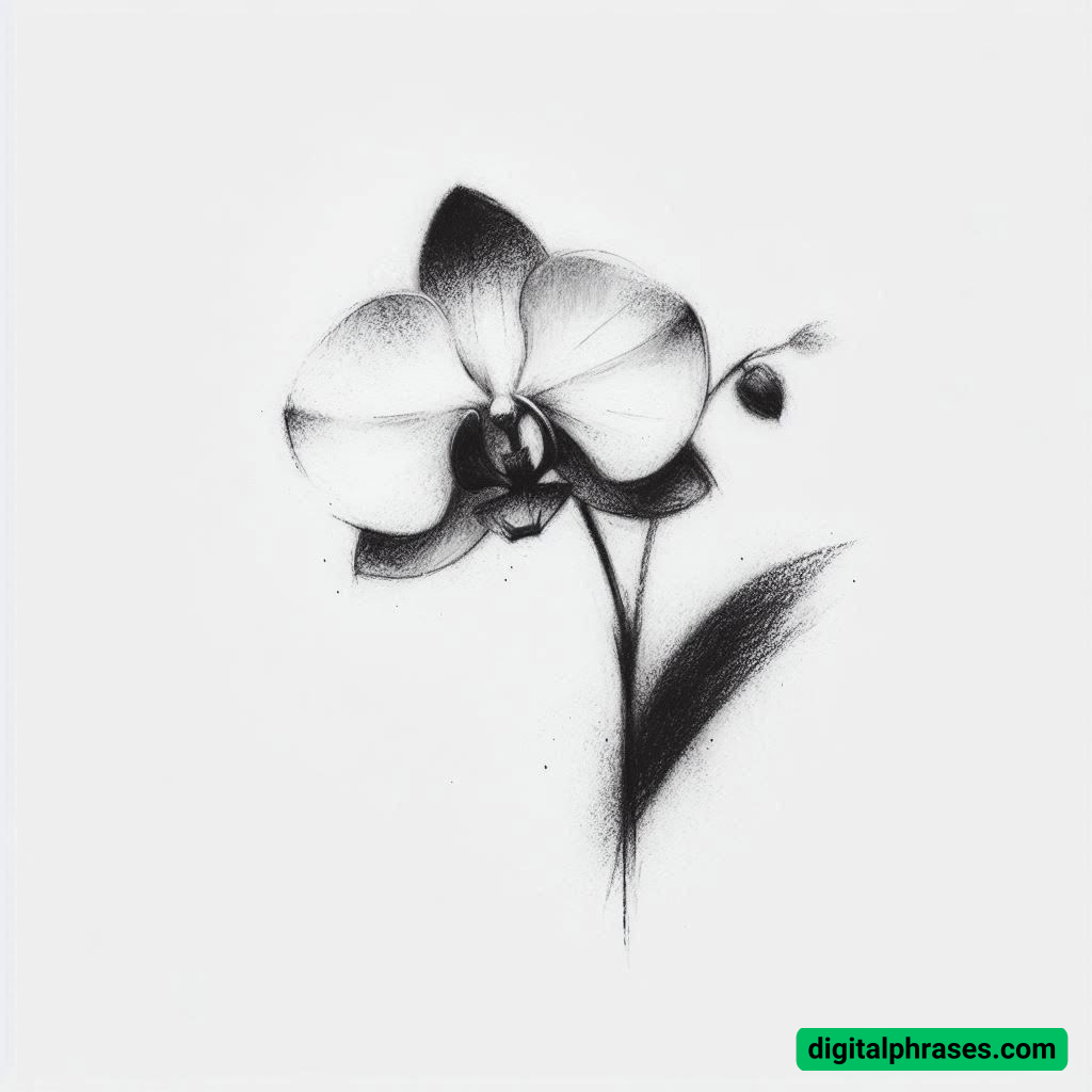 18 Orchid Drawing Ideas 18 Orchid Drawing Ideas