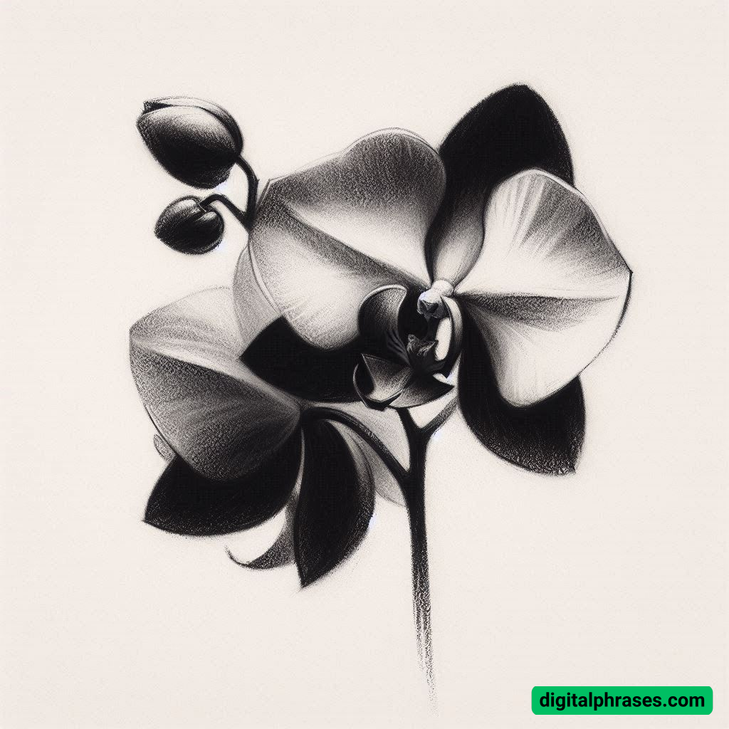 18 Orchid Drawing Ideas 18 Orchid Drawing Ideas