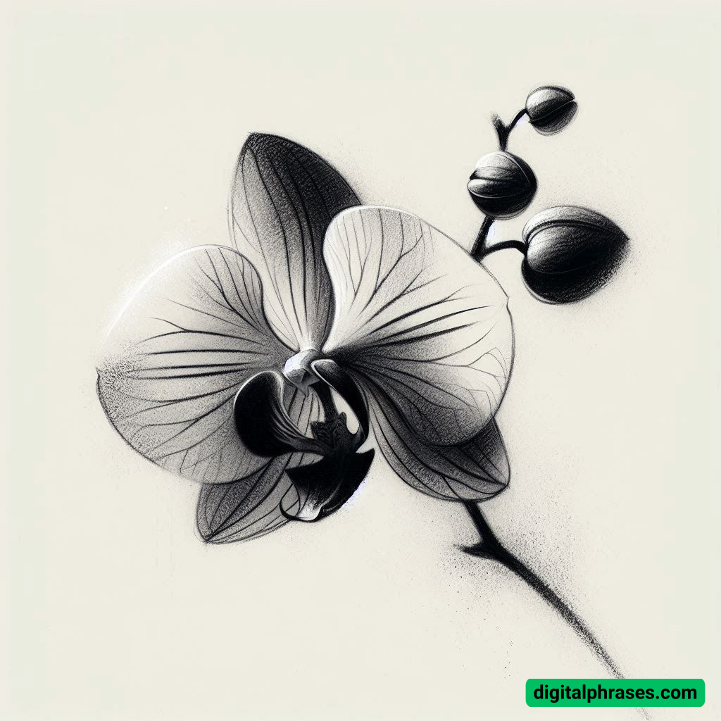 18 Orchid Drawing Ideas 18 Orchid Drawing Ideas
