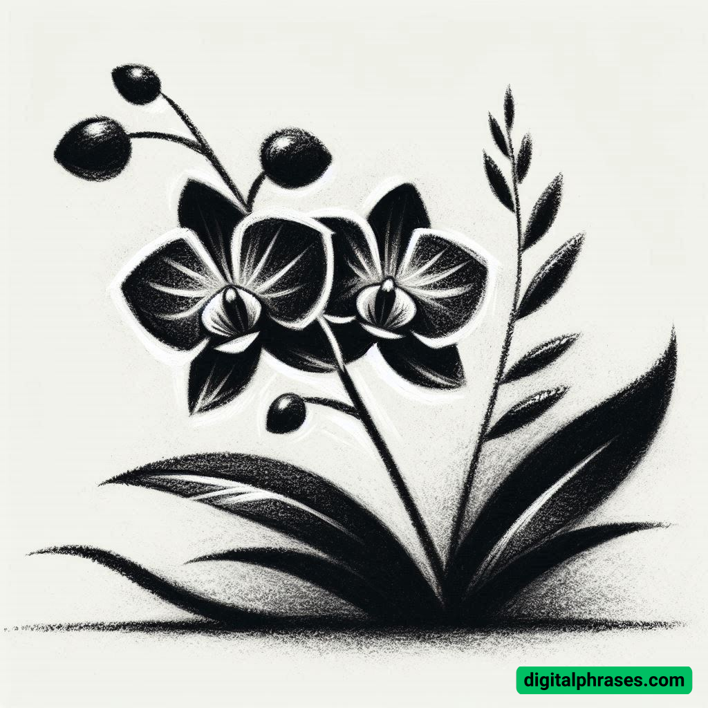 18 Orchid Drawing Ideas 18 Orchid Drawing Ideas
