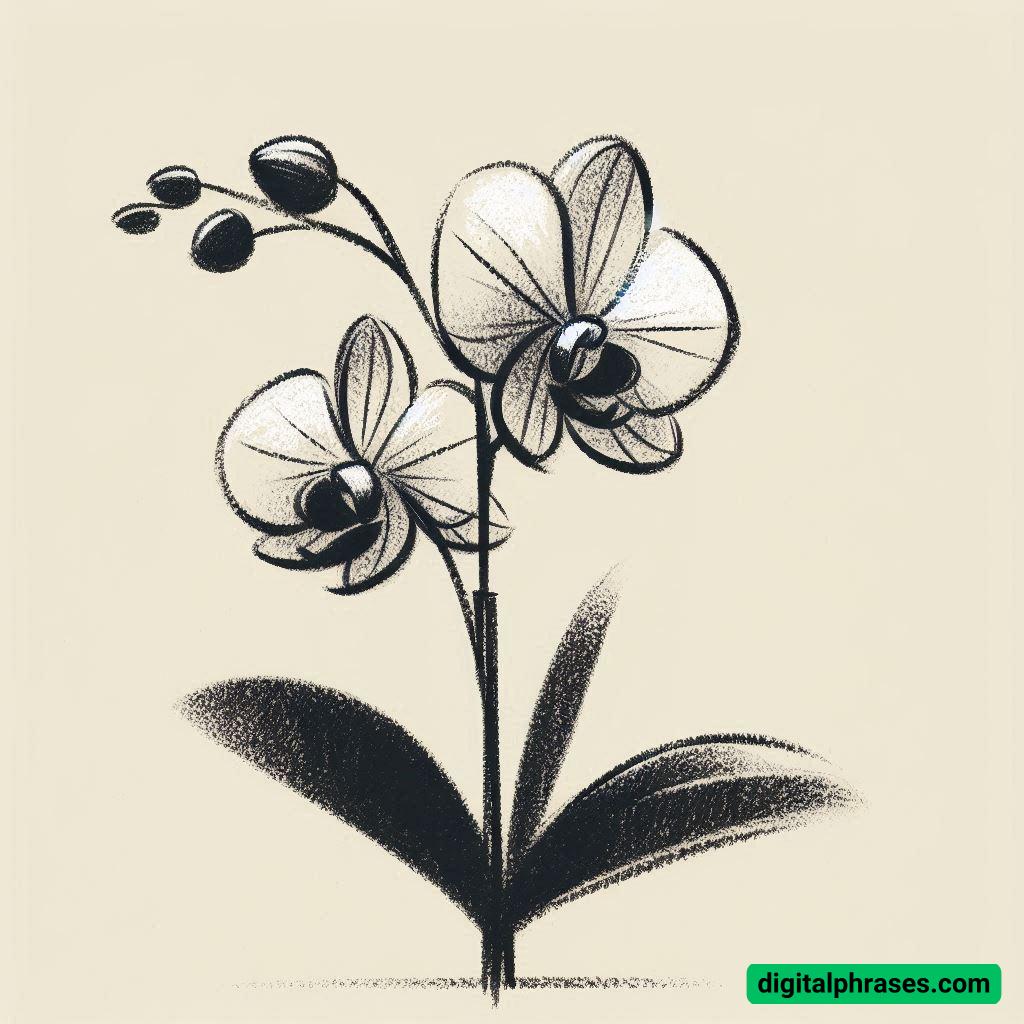 18 Orchid Drawing Ideas 18 Orchid Drawing Ideas