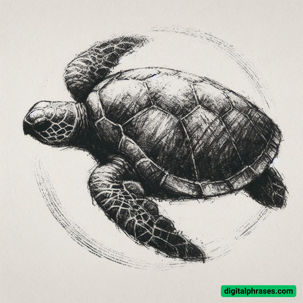 25 Sea Turtle Drawing Ideas (Simple, Easy, Cartoon, Sea Turtle Shells, Head and Face)