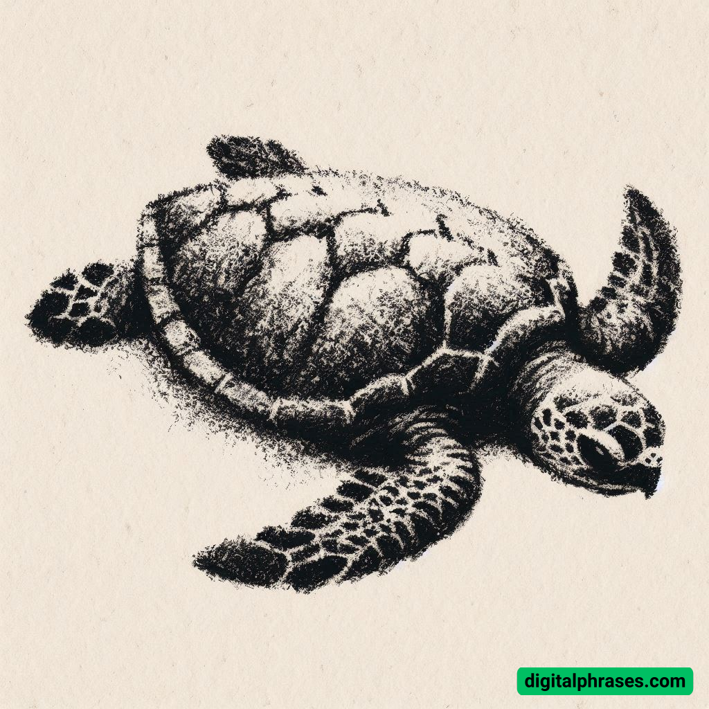 25 Sea Turtle Drawing Ideas (Simple, Easy, Cartoon, Sea Turtle Shells, Head and Face)