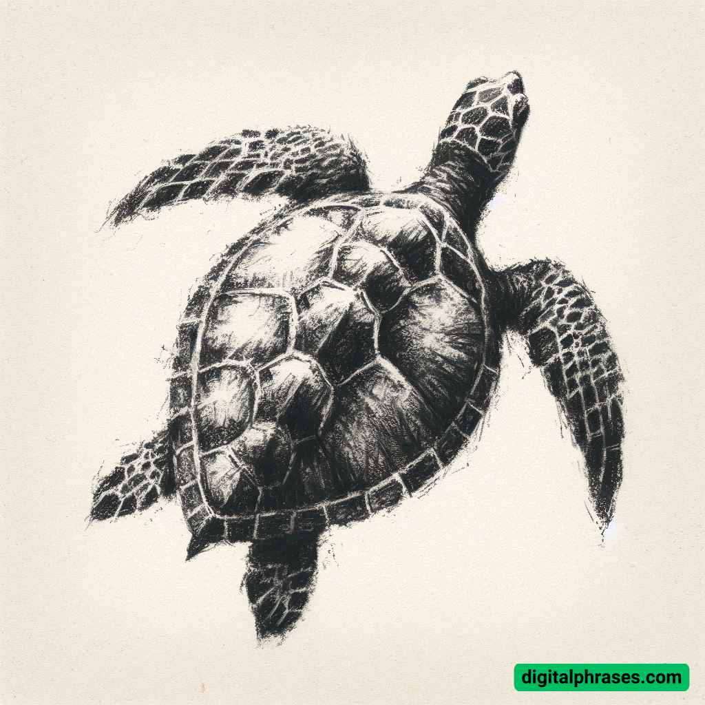 25 Sea Turtle Drawing Ideas (Simple, Easy, Cartoon, Sea Turtle Shells, Head and Face)