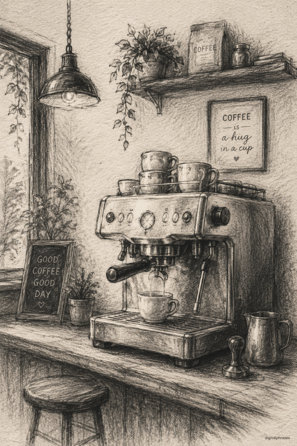 Coffee and Coffee Cup Drawing Ideas