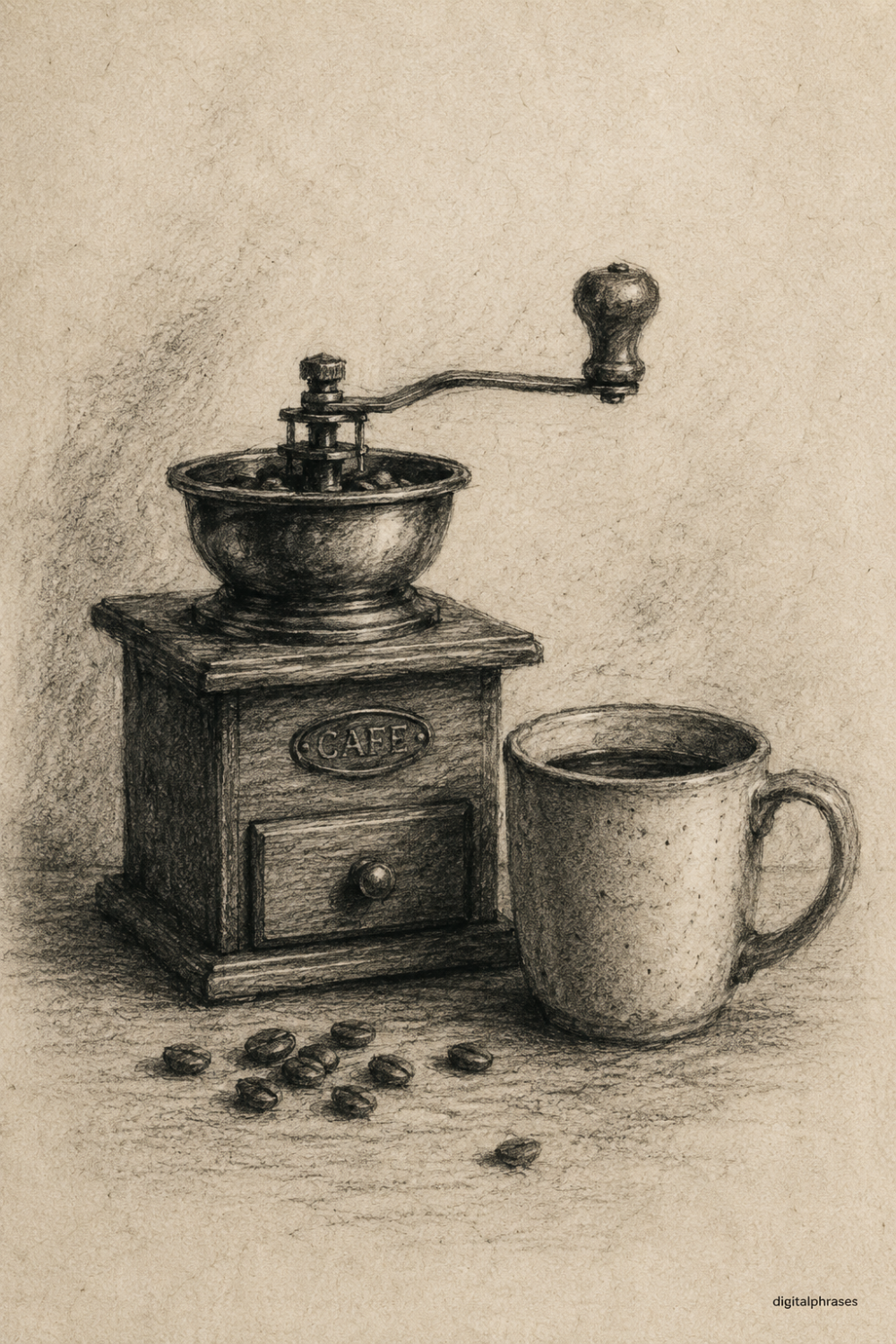 Coffee and Coffee Cup Drawing Ideas