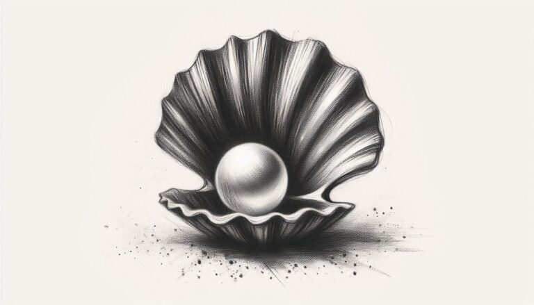 30 Sea Shell Drawing Ideas (Simple, Easy, Cartoon and With Pearl)