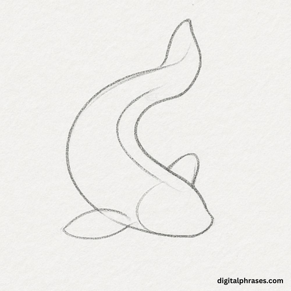 How To Draw a Koi Fish