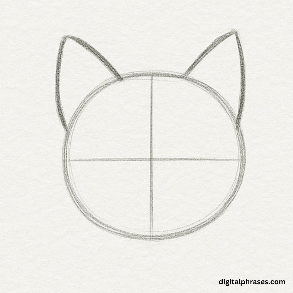 How To Draw a Cat Face