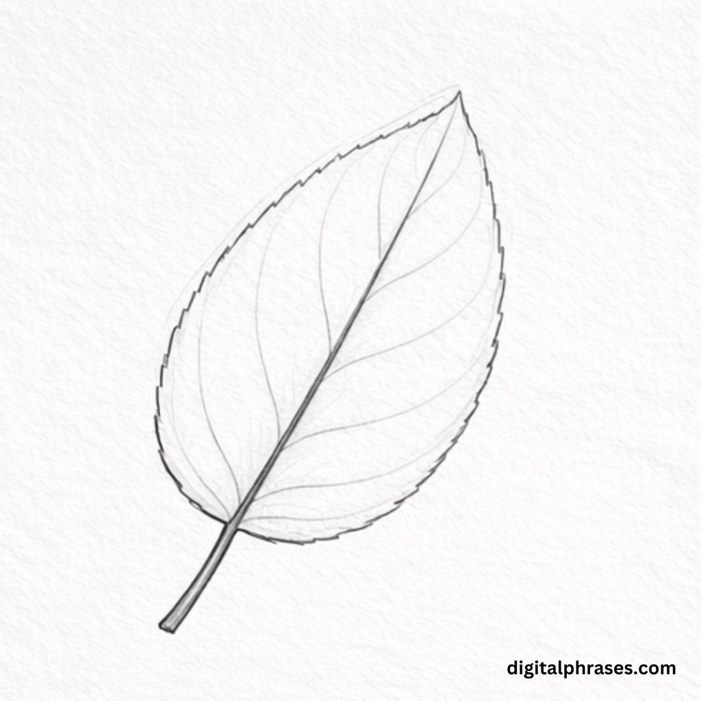 How To Draw a Leaf?
