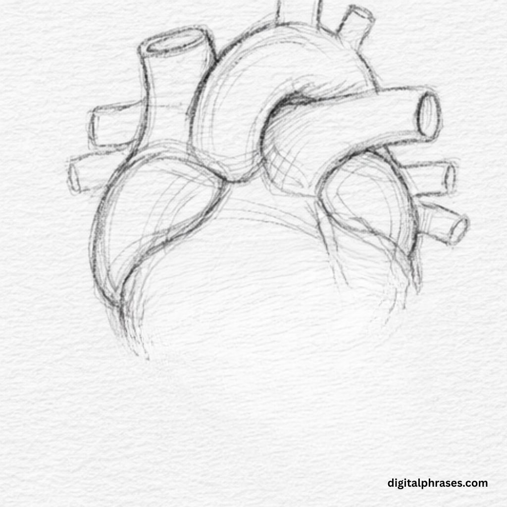 How To Draw a Human Heart?