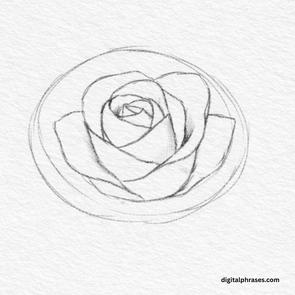 How To Draw a Rose?