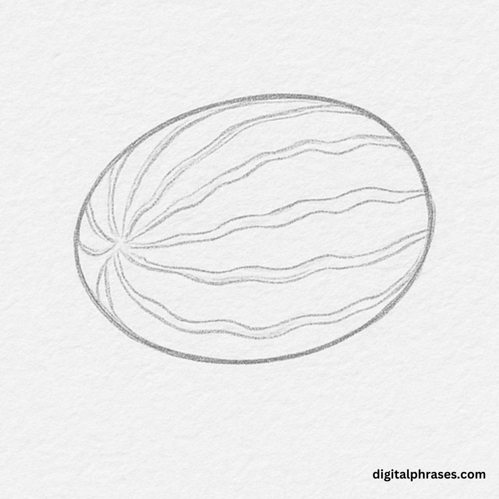 How To Draw a Watermelon