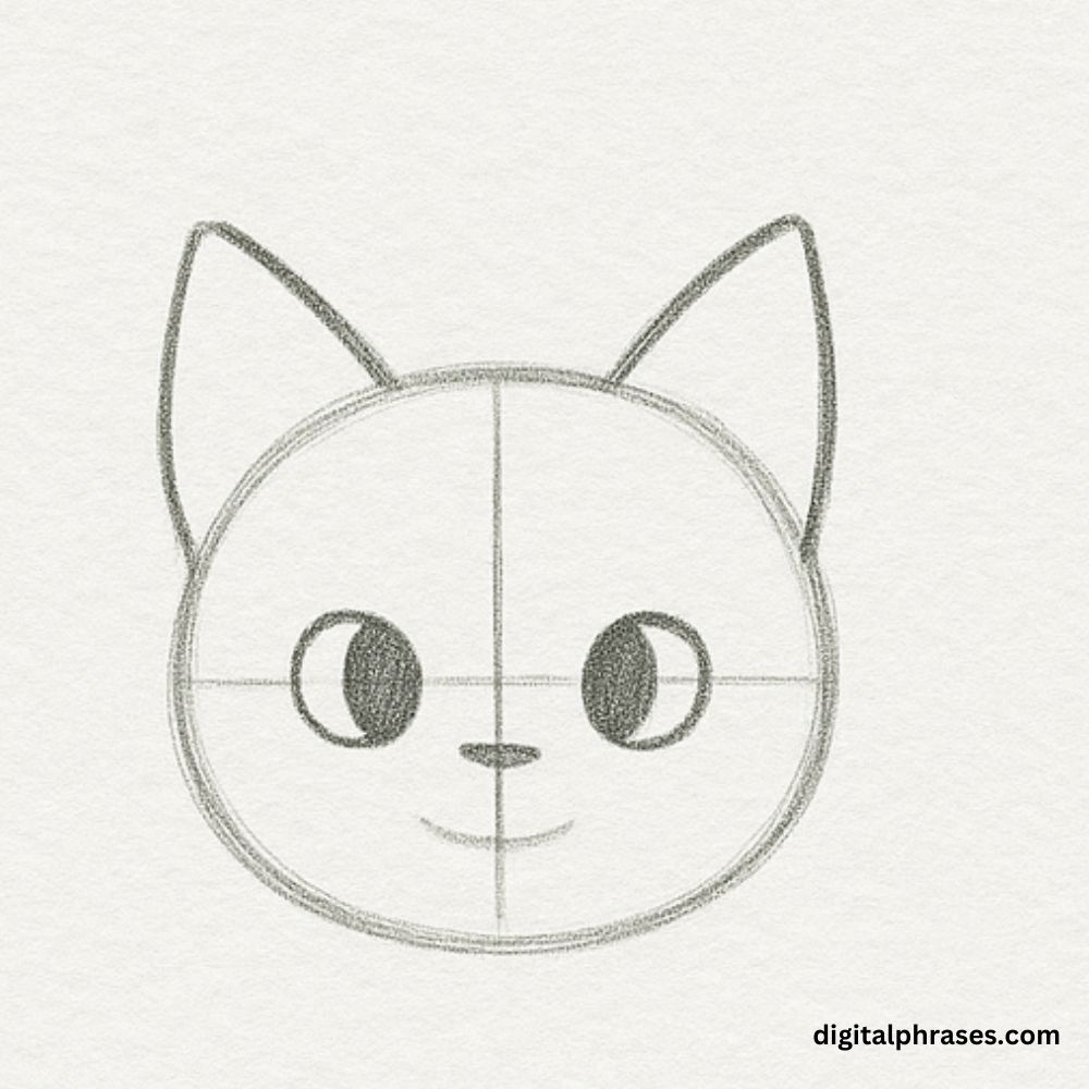 How To Draw a Cat Face