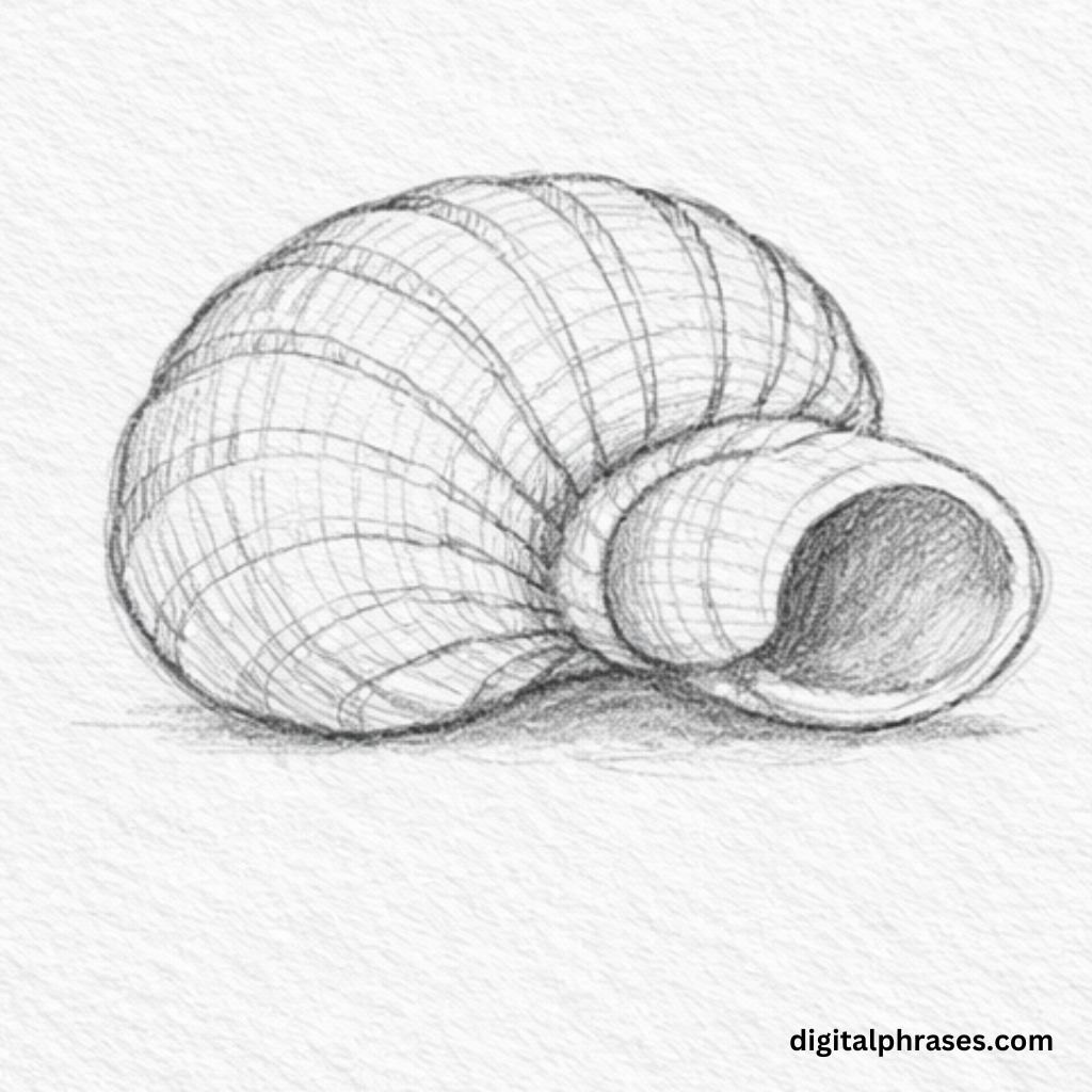 How To Draw a Sea Shell